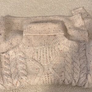 Hatch Cable Knit Sweater Dress- Cream